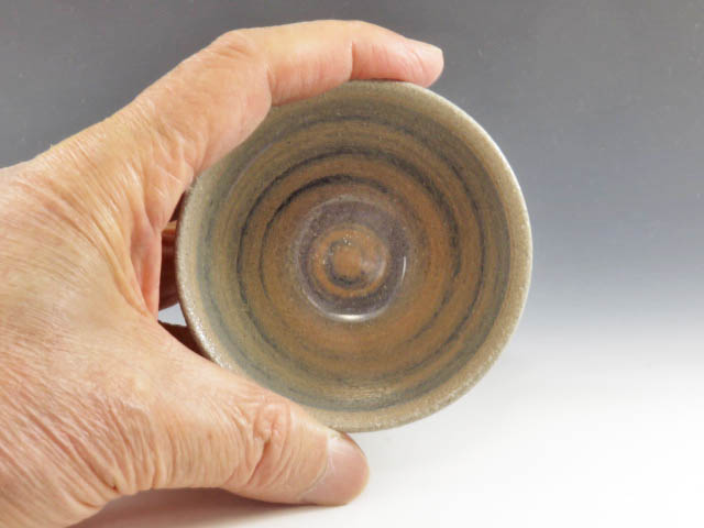 Tajimabanko-Yaki (Fukushima) Katsuzou-Gama Japanese sake cup (guinomi) 1TBA0007
