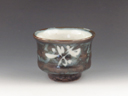 photo Sodeshi-Yaki (Shimane) Sodeshi-Gama Japanese sake cup (guinomi) 6SOD0003