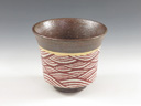 photo Kyo-Yaki (kyoto) Reiko Ogawa Japanese sake cup (guinomi) 5KYO0062
