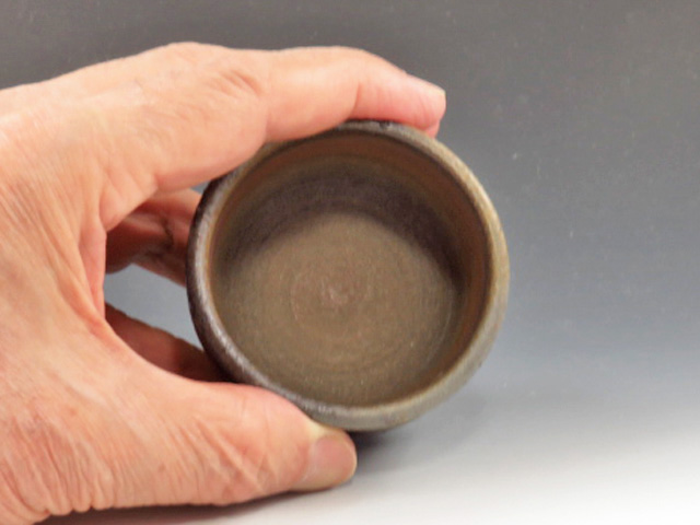 Bizen-Yaki (Okayama) Shoen Japanese sake cup (guinomi) 6BIZ0115