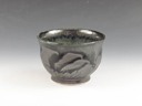 photo Oborisoma-Yaki (Fukushima) Hangai-Gama Japanese sake cup (guinomi)  1OBS0108