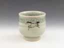 photo Oborisoma-Yaki (Fukushima) Kyukan-Gama Japanese sake cup (guinomi)  1OBS0106