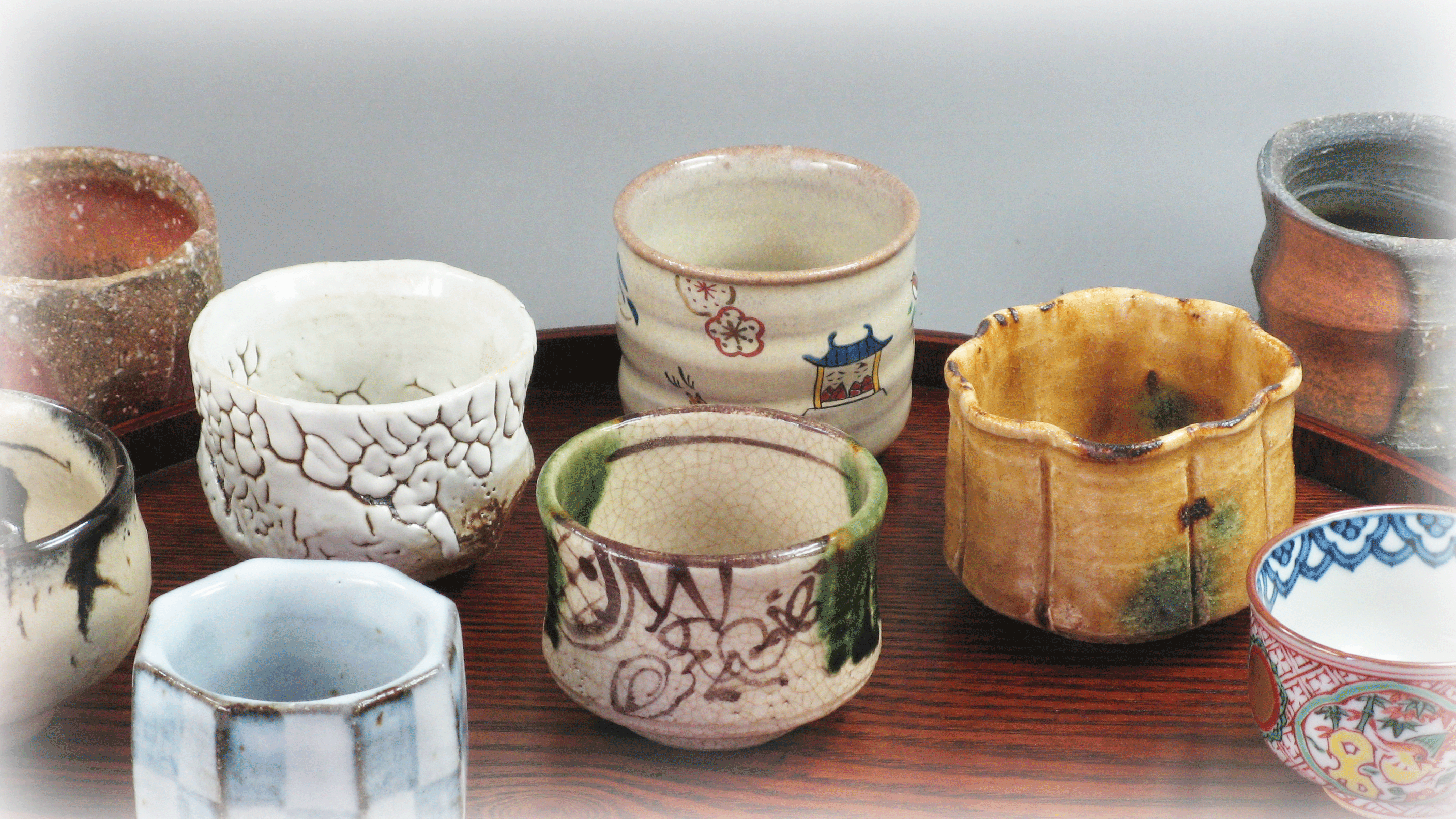 typical sake cups