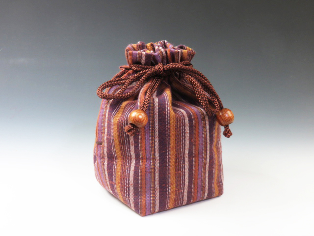 Japanese sake cup carrying pouch (Folkcraft style II)