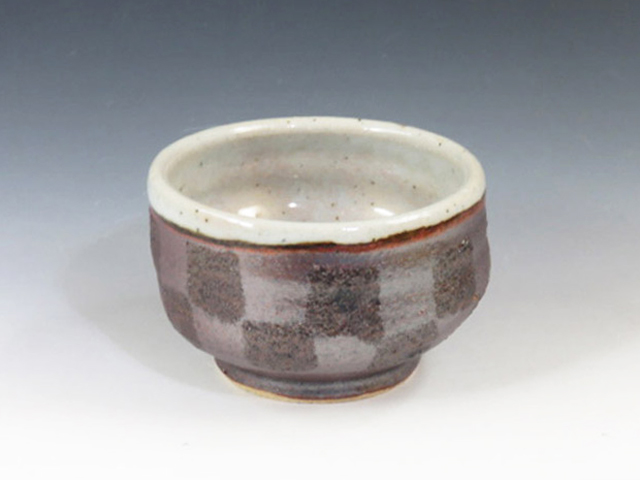 Ikazuchi-Gama (Miyagi) Japanese sake cup (guinomi) 1TOH0009