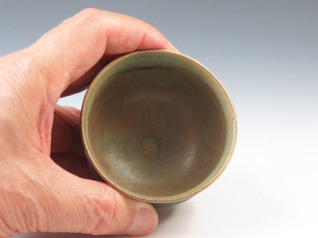 Takatori-Yaki (Fukuoka) Eimanji-Gama Pottery Sake cup 8TAK0015