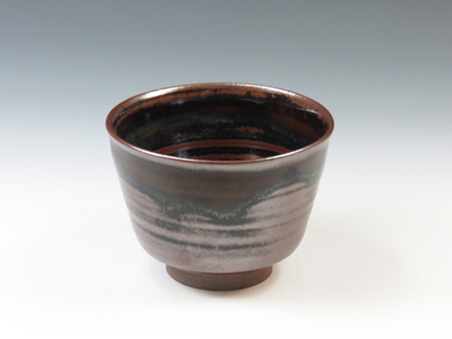 Takatori-Yaki (Fukuoka) Hekizan-Gama Pottery Sake cup 8TAK0019