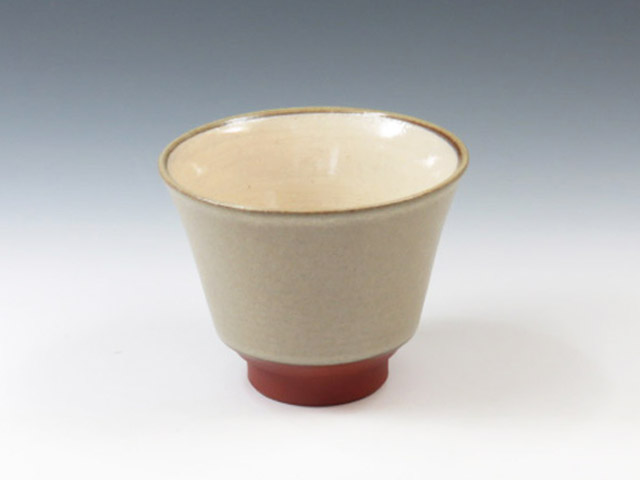Mumyoi-Yaki (Niigata) Kazuyoshi Nagahama Japanese sake cup (guinomi) 3MUM0039