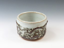 photo Kokuji-Yaki (Iwate) Pottery Sake cup 1KOK0014