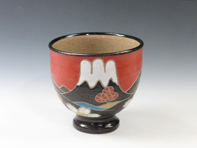Hasami-Yaki (Nagasaki) Masato-Gama Japanese sake cup (guinomi) 8HAS0049