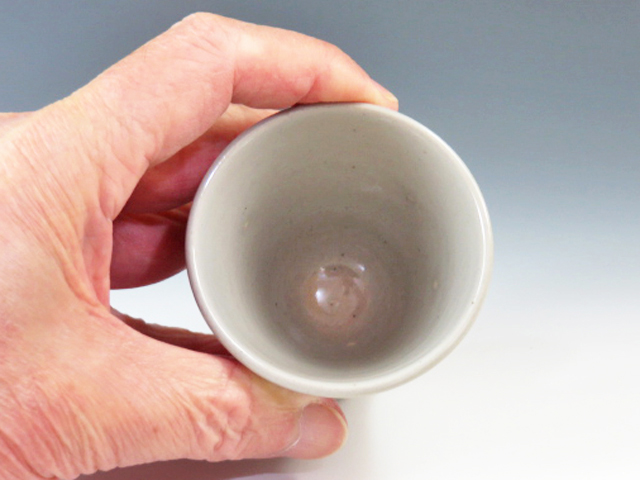 Zeze-Yaki (Shiga) Japanese sake cup (guinomi) 5ZEZ0002