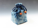photo Sake cup pouch (Japan Blue "Attractive Aura" style)