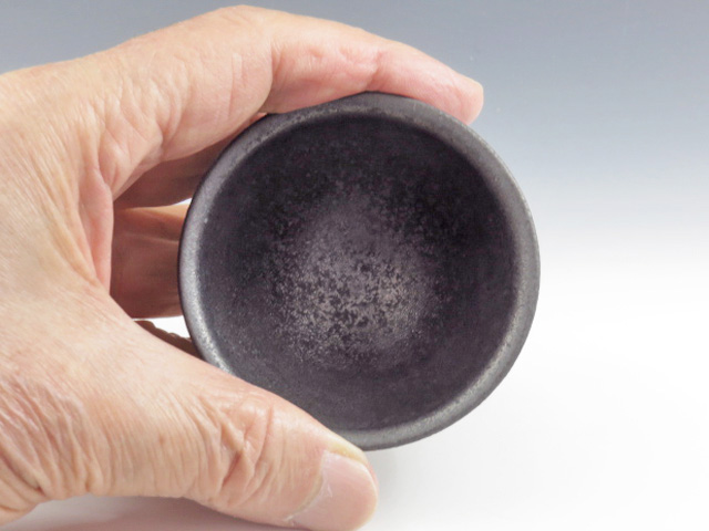 Koto-Yaki (Shiga) Itsushiro-Gama Japanese sake cup (guinomi) 5KOT0009