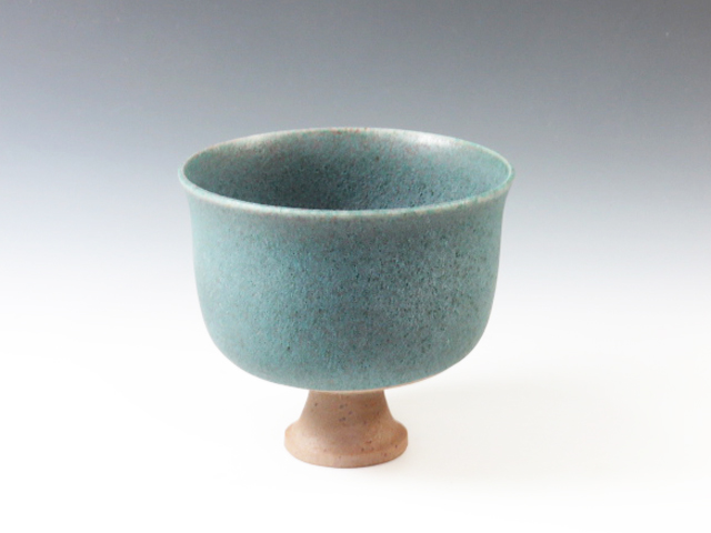 Tsukiyono-Yaki (Gunma) Yutaro-Gama Pottery Sake cup 2TSU0001