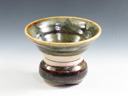 photo Aizuhongo-Yaki (Fukushima) Ryumon-Gama Pottery Sake cup 1AIZ0048