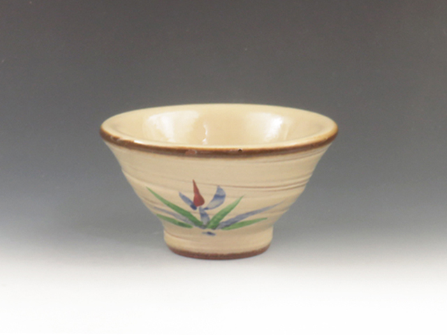 Tsuboya-Yaki (Okinawa) Nio-Gama Pottery Sake cup 8TUB0068