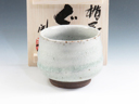 photo Tateoka-Yaki (Yamagata) Komatsuzawa-Kobo Japanese sake cup (guinomi)  1TAT0009