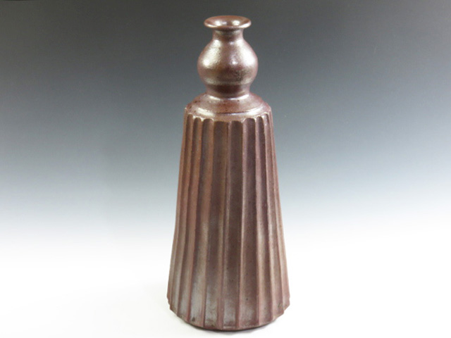 Tanba-Yaki (Hyogo) Tansei-Gama pottery Sake bottle 5TAN0152