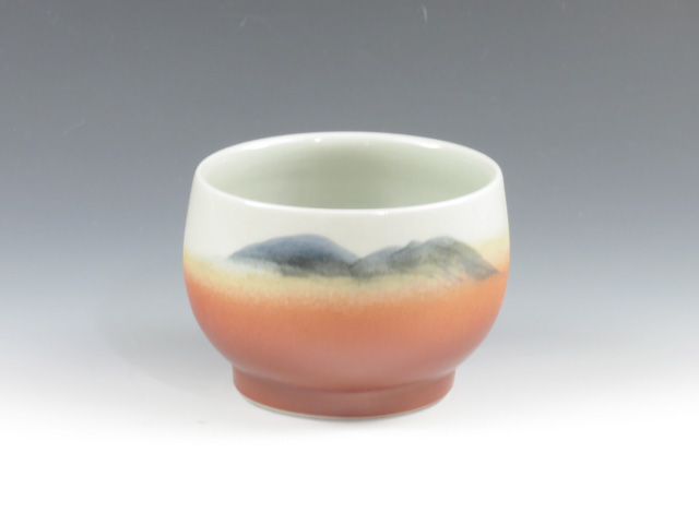 Izumohongu-Yaki (Shimane) Takahashi Koji-Gama-Gama Pottery Sake cup  6IZH0007