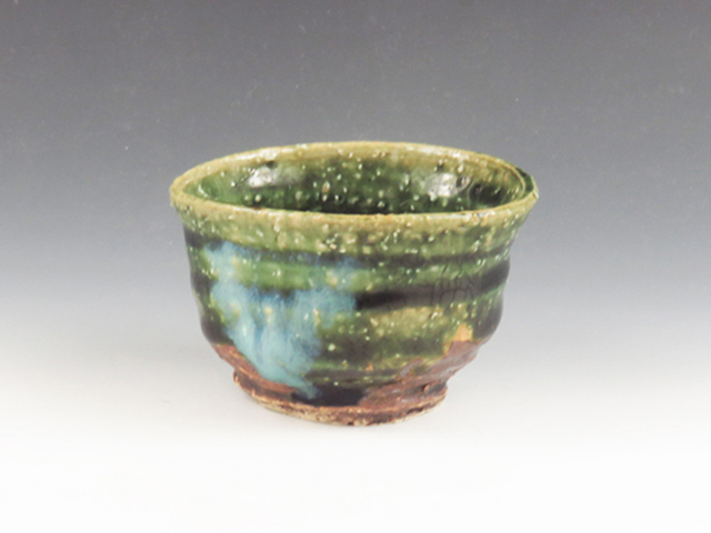 Mino-Yaki (Gifu) Keizan-Gama Pottery Sake cup 4MIN0095