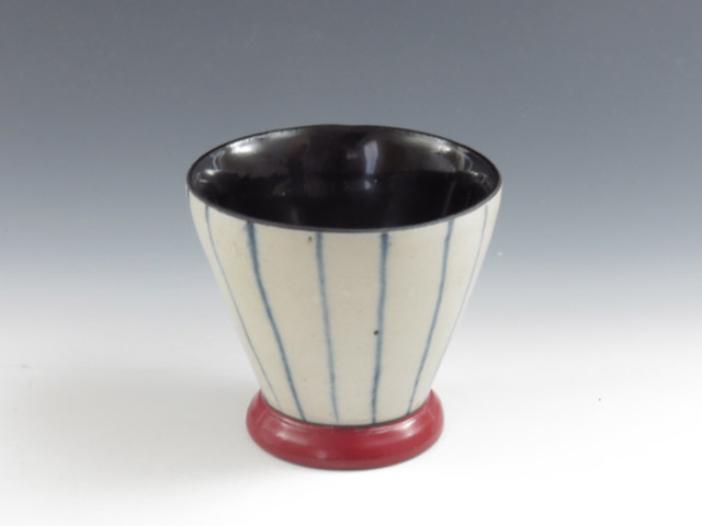 Mino-Yaki (Gifu) Sozan-Gama Japanese sake cup (guinomi) 4MIN0098