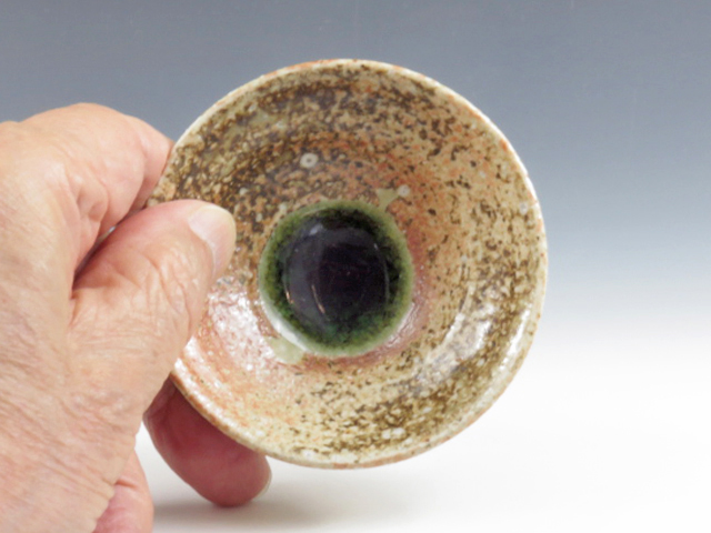 Shigaraki-Yaki (Shiga) Minoru-Gama Pottery Sake cup  5SHI0068