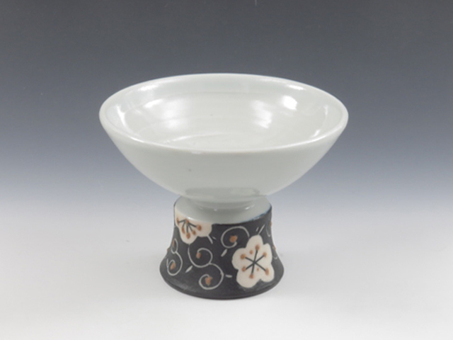 Kirigome-Yaki (Miyagi) Miura-Tobo Japanese sake cup (guinomi) 1KIR0004