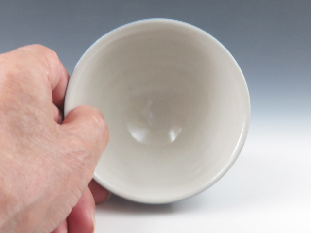 Mashiko-Yaki (Tochigi) Osamu Watanabe Porcelain Sake cup 2MAS0084