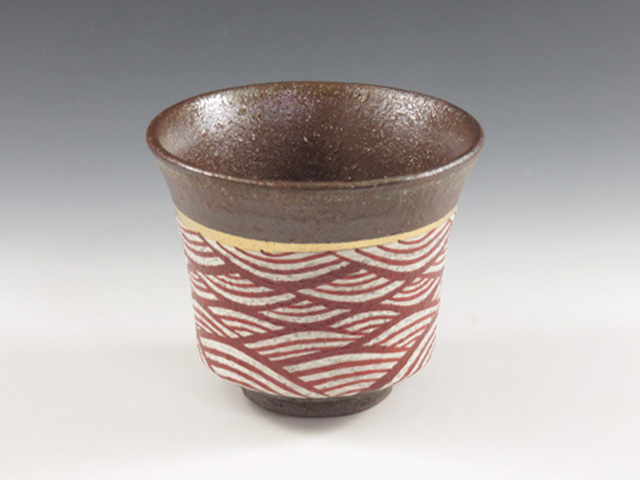Kyo-Yaki (kyoto) Reiko Ogawa Pottery Sake cup 5KYO0062