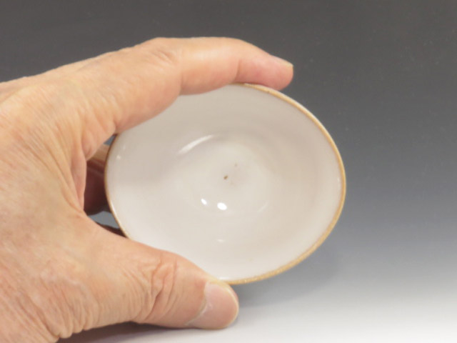 Etchuseto-Yaki (Toyama) Shoraku-Gama Pottery Sake cup 3ECS0019