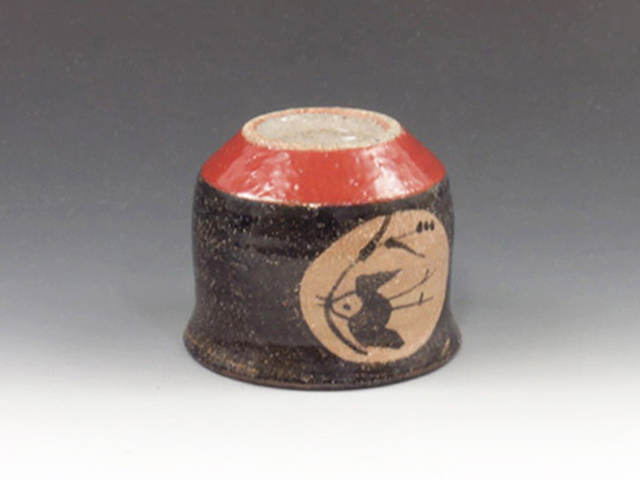 Takeo-Yaki (Saga) Koun-Gama Pottery Sake cup  8TKE0019