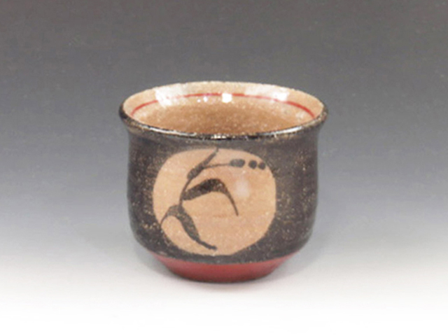 Takeo-Yaki (Saga) Koun-Gama Japanese sake cup (guinomi)  8TKE0019