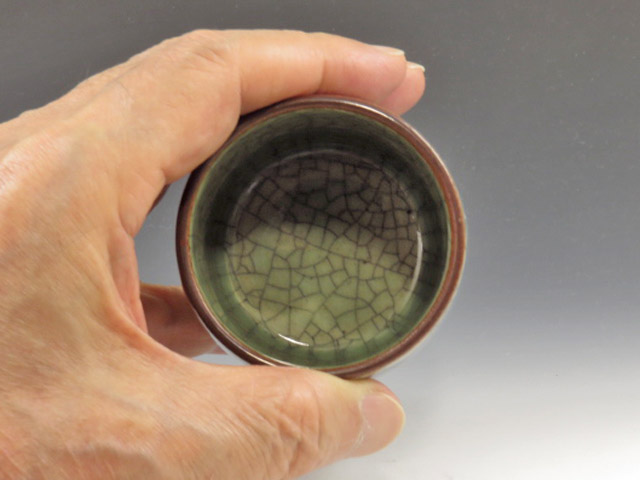 Imari-Yaki (Saga) Taisen-Gama Pottery Sake cup 8IMA0057