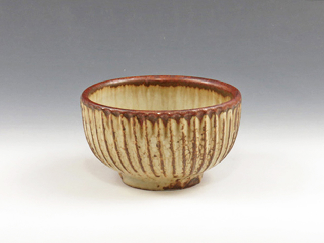 Kasama-Yaki (Ibaraki) Nagamine Tobo Pottery Sake cup  2KAS0073