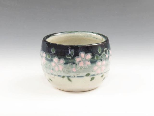 Goten-Yaki (Yamagata) Toshyu-Gama Pottery Sake cup  1GOT0015