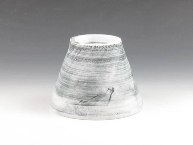 Oborisoma-Yaki (Fukushima) Seiho-Gama Pottery Sake cup 1OBS0109