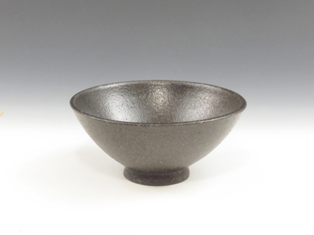 Suzu-Yaki (Ishikawa) Kurotaki-Gama Pottery Sake cup 3SUZ0045