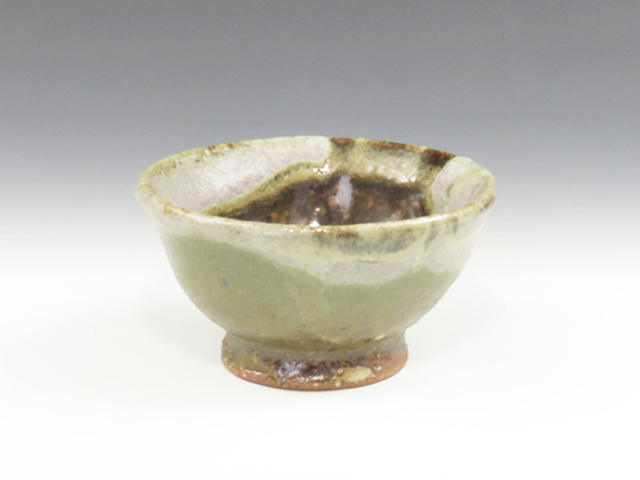 Shodai-Yaki (Kumamoto) Shirohei-Gama Pottery Sake cup  8SHO0022