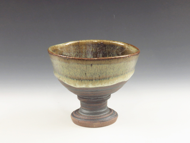 Shodai-Yaki (Kumamoto) Itsusaki-Gama Pottery Sake cup 8SHO0025