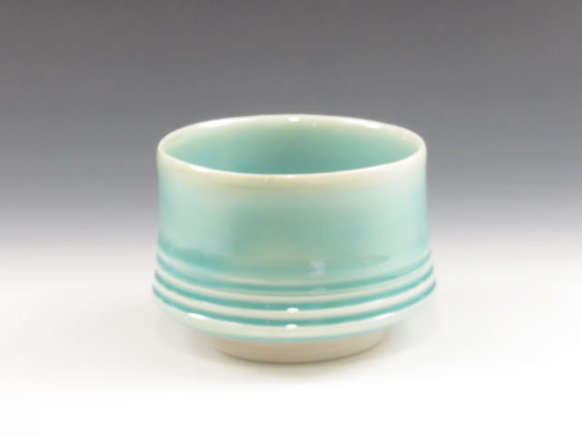 Amakusa-Tojiki (Kumamoto) Higure-Gama Porcelain Sake cup  8AMA0013