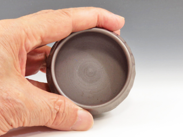Banko-Yaki (Mie) Iroku-Gama Pottery Sake cup 4BAN0034