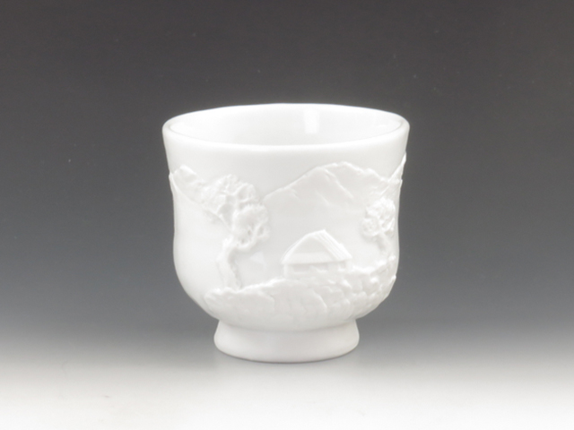 Izushi-Yaki (Hyogo) Ueda Seitojyo Porcelain Sake cup 5IZU0031