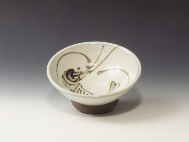 Tanba-Yaki (Hyogo) Okuma-Gama Japanese sake cup (guinomi) 5TAN0161