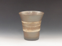 photo Echizen-Yaki (Fukui) Takuho-Tobo Japanese sake cup (guinomi) 3ECH0087