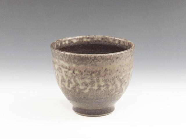 Suzu-Yaki (Ishikawa) Eshu Ohnami Japanese sake cup (guinomi) 3SUZ0051