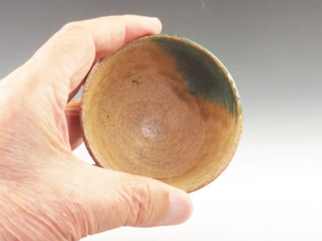 Agano-Yaki (Fukuoka) Nakamura Shinzui-Gama Pottery Sake cup  8AGA0044