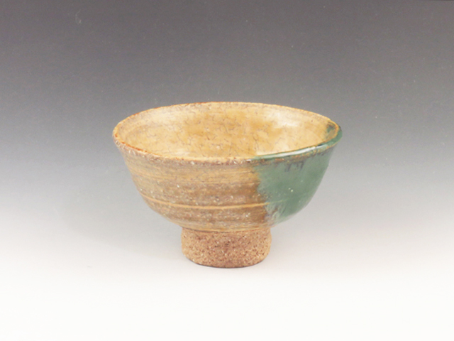 Agano-Yaki (Fukuoka) Nakamura Shinzui-Gama Pottery Sake cup  8AGA0044