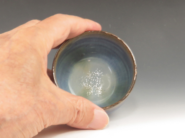 Matsushiro-Yaki (Nagano) Karakida-Gama Pottery Sake cup 3MAT0016