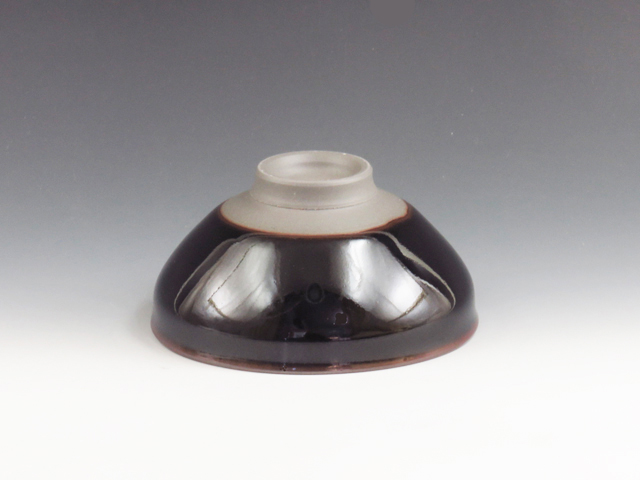 Mumyoi-Yaki (Niigata) Gyokudo-Gama Pottery Sake cup  3MUM0070