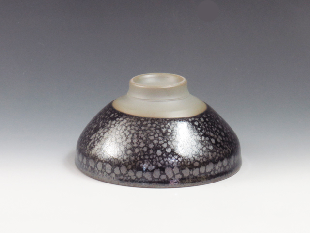 Mumyoi-Yaki (Niigata) Gyokudo-Gama Pottery Sake cup  3MUM0071